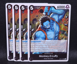4x Monkey.D.Luffy OP07-091 500 Years In The Future One Piece TCG Playset 4x - Image 1