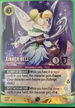 Tinker Bell - Snowflake Collector Enchanted Disney Lorcana IN HAND SHIPS FAST - Image 1