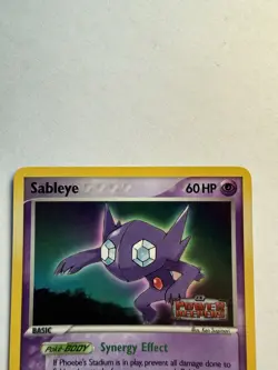 SABLEYE 22/108 STAMPED POWER KEEPERS Reverse Holo Rare Pokemon Card LP - Image 3