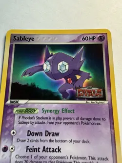 SABLEYE 22/108 STAMPED POWER KEEPERS Reverse Holo Rare Pokemon Card LP - Image 4