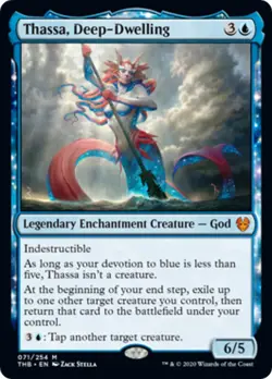 Thassa, Deep-Dwelling Theros Beyond Death PLD Blue Mythic Rare MTG CARD ABUGames - Image 1