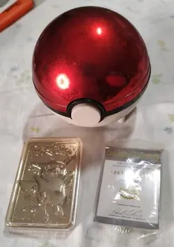 23K Gold Plated PIKACHU Trading Card 1999 Burger King Pokemon - RARE - Image 1