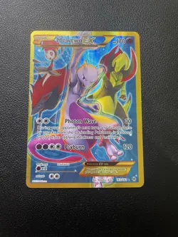 Mewtwo EX 163/162 BREAKthrough Secret Rare Full Art Gold Rare Pokemon Card - Image 1