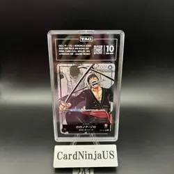 TAG GEM MINT 10 Roronoa Zoro Parallel OP01-001 L 25th Edition ONE PIECE Card 241 - Image 1