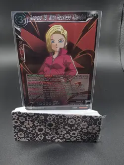 DBS Card Game - Android 18, With Reckless Abandon - Zenkai Art Promo - Image 2