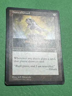 **Horn of Greed** ~Stronghold~ MTG: Magic the Gathering Moderate Play (MP) - Image 2