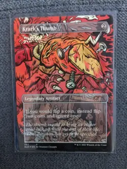 MTG Krark’s Thumb Secret Lair Rare NM Alt Art Magic The Gathering EDH Coin Flip - Image 2