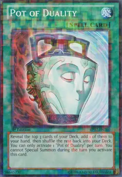 Pot of Duality - BP02-EN160 - Mosaic Rare - 1st Edition NM Yugioh Battle Pack 2: - Image 1