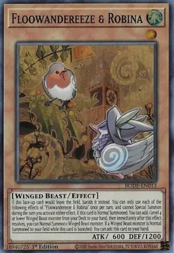 Floowandereeze & Robina - BODE-EN013 - Super Rare - 1st Edition NM Yugioh Burst - Image 1