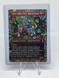 MTG TMNT - Borderless - Casey Jones, Jury-Rig Justiciar #0207 - Image 1