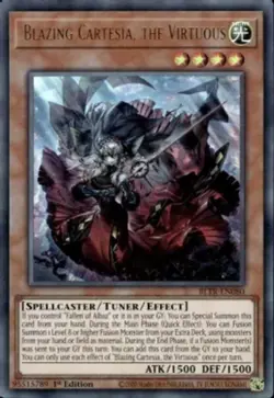 Blazing Cartesia, the Virtuous - BLTR-EN080 - Ultra Rare - 1st Edition NM Yugioh - Image 1