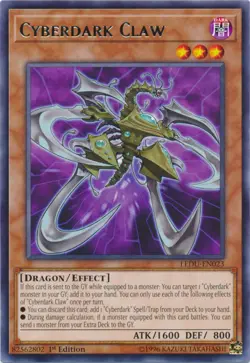 Cyberdark Claw - LEDU-EN023 - Rare - 1st Edition NM Yugioh Legendary Duelists - Image 1