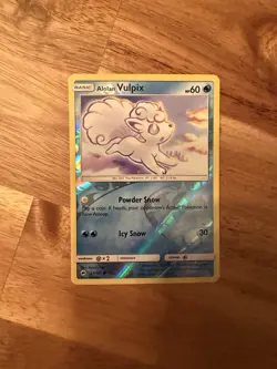 Pokemon TCG Alolan Vulpix Common Reverse Holo SM - Burning Shadows 27/147 LP - Image 1