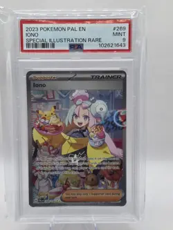 Iono Pokemon TCG Paldea Evolved Special Illustration Rare 269/193 PSA 9 - Image 1