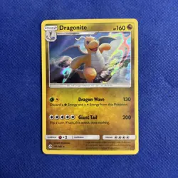 Pokemon TCG Dragonite Sun & Moon 96/149 Holo Rare Set Version - NM - Image 1