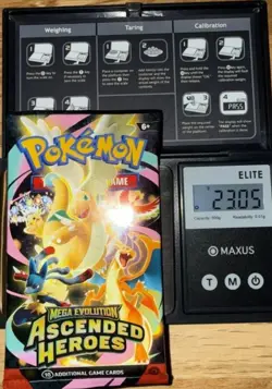 EXTREMELY HEAVY (23.5g) Pokemon Ascended Heroes Booster Pack-God Pack PotentialU - Image 1