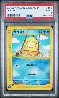 2003 POKEMON AQUAPOLIS #104 PSYDUCK | PSA 9 | NEW CERT |🔥💎 - Image 1