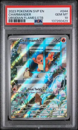 2023 Pokemon Charmander SVP 044 Obsidian Flames ETB Holo Promo PSA 10 Gem Mint - Image 1
