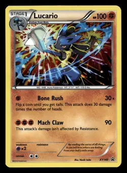 Lucario XY140 XY Promo Pokemon MP - Image 1