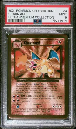 Pokemon Charizard 4/102 PSA 9 Mint Celebrations Ultra Premium Collection 2021 - Image 1