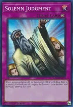 Solemn Judgment - RA02-EN075 - Super Rare - 1st Edition NM Yugioh 25th Anniversa - Image 1