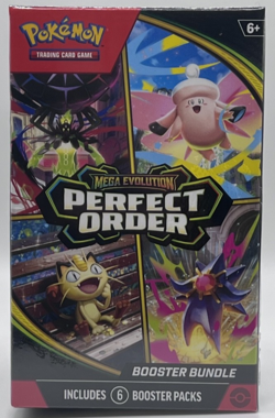 Pokemon TCG: Mega Evolution-Perfect Order Booster Bundle (6 Packs) New Sealed - Image 1