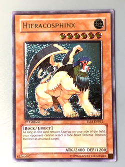 yugioh HIERACOSPHINX TLM-EN012 1st Edition Ultimate rare near mint - Image 1