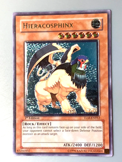 yugioh HIERACOSPHINX TLM-EN012 1st Edition Ultimate rare near mint - Image 2