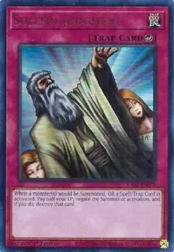 Solemn Judgment - RA02-EN075 - Ultra Rare - 1st Edition NM Yugioh 25th Anniversa - Image 1