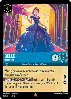 Belle Of the Ball 158/204 Rare Shimmering Skies Non-Foil Disney Lorcana - Image 1