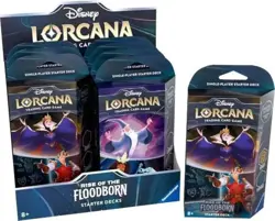 Disney Lorcana Rise Of The Floodborn Starter Deck Display Box (8 Decks) SEALED! - Image 1