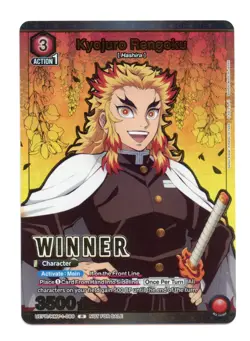 Kyojuro Rengoku (Winner) R Foil Union Arena Demon Slayer Promo KMY-1-089 NM - Image 1