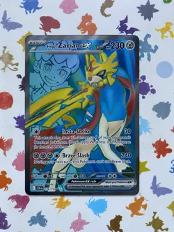 Pokemon TCG Journey Together Hops Zacian EX Card 176/159 Ultra Rare - Image 1