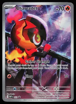 Charcadet 022 Holo Illustration Rare Mega Evolution Promo Pokemon Card - Image 1