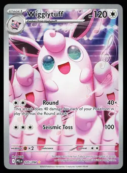 Wigglytuff 105/094 Holo Illustration Rare Phantasmal Flames Pokemon Card - Image 1