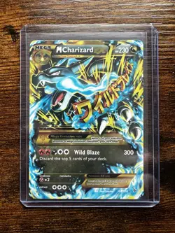 Pokemon Mega Charizard EX Holo Ultra Rare Flashfire Card 108/106 Secret Rare - Image 1