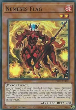 Nemeses Flag - ETCO-EN010 - Super Rare - 1st Edition NM Yugioh Eternity Code - E - Image 1