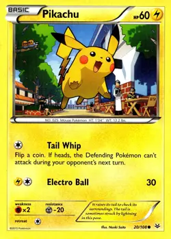 Pikachu #20/108 XY - Roaring Skies Lightly played - Pokemon Card - Image 1