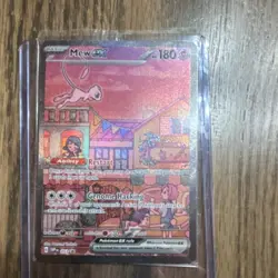 Pokemon Mew EX 053 SVP Scarlet & Violet Promo Full Art Holo 180 HP Card - Image 1