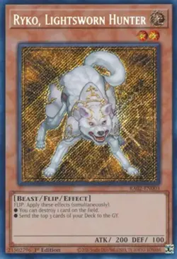 Ryko, Lightsworn Hunter - RA02-EN003 - Secret Rare - 1st Edition NM Yugioh 25th - Image 1