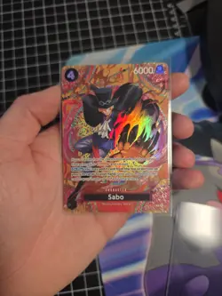 One Piece Sabo Special Character Card Devil Fruit Pattern P-105 (SP) NM - Image 5