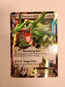 Pokemon 2015 TCG Rayquaza-EX Roaring Skies Holo Card 75/108 EX Rare - Image 1