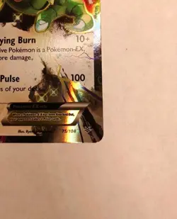 Pokemon 2015 TCG Rayquaza-EX Roaring Skies Holo Card 75/108 EX Rare - Image 4