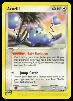 Azurill 31/100 Uncommon Sandstorm Pokemon Card - Image 1