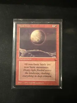 Magic the Gathering MTG Blood Moon Card 1994 The Dark Reserved List LP - Image 1