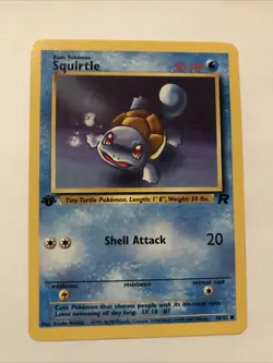 Pokemon TCG Squirtle Team Rocket 68/82 Regular 1st Edition Common Card - Image 1
