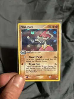 Pokemon TCG English Card ex Hidden Legends Medicham 42/101 Reverse Holo - Image 1