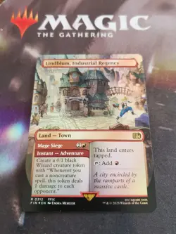 Mtg. Lindblum, Industrial Regency. Foil Borderless. Final Fantasy. Pack Fresh - Image 1