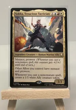 MTG Sokka Tenacious Tactician Foil NM Avatar: The Last Airbender Magic 242 - Image 1