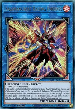 Salamangreat Raging Phoenix - RA04-EN083 - Ultimate Rare - 1st Edition NM Yugioh - Image 1